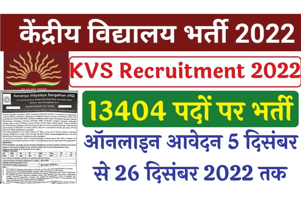 KVS Recruitment 2022