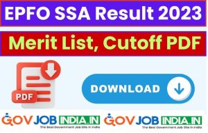 EPFO SSA Result 2023 OUT