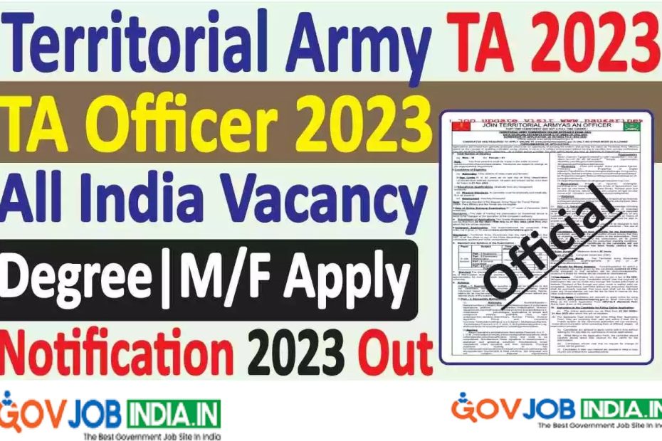 Territorial Army Recruitment 2023