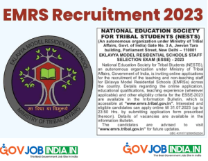 EMRS Recruitment 2023