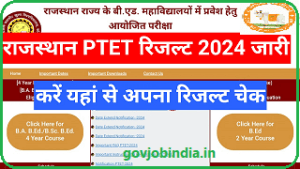 Rajasthan PTET Result 2024