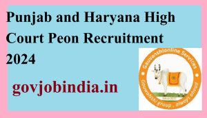 Punjab and Haryana High Court Peon Recruitment 2024 