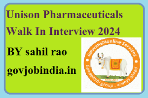 Unison Pharmaceuticals Walk In Interview 2024