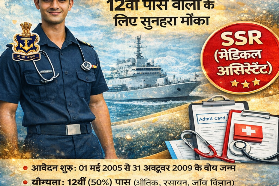 Indian Navy SSR Medical Assistant Recruitment 2026